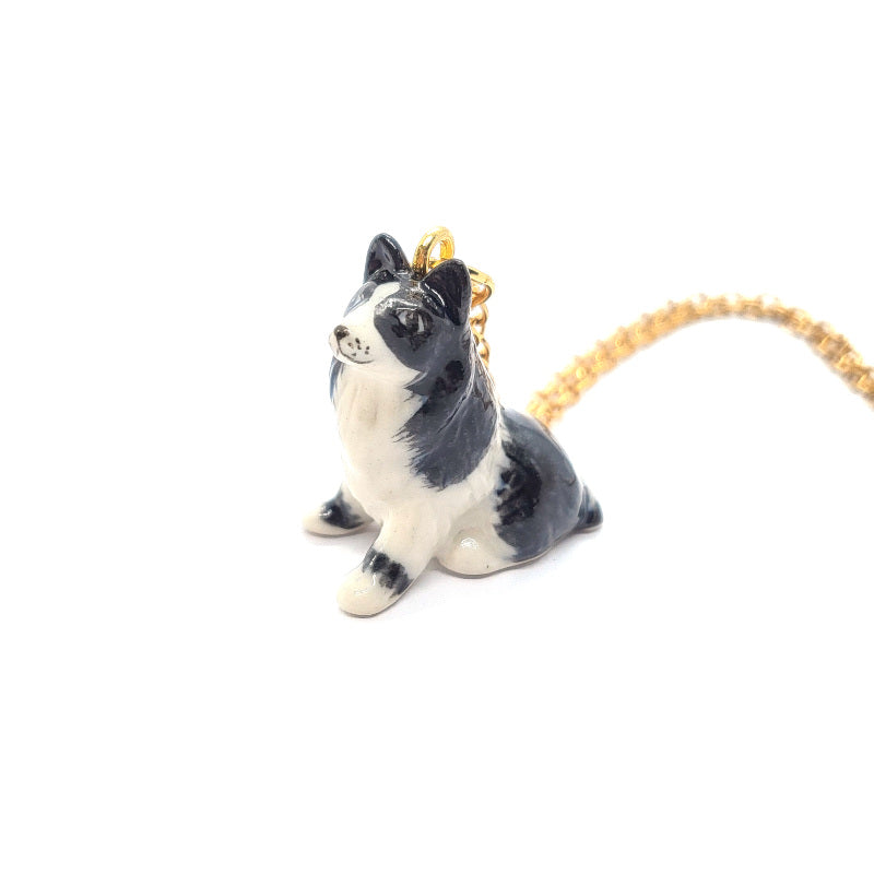 Border Collie Dog Necklace