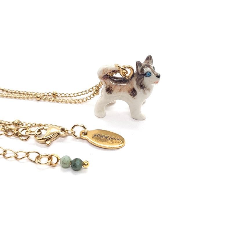 Tiny Husky Necklace