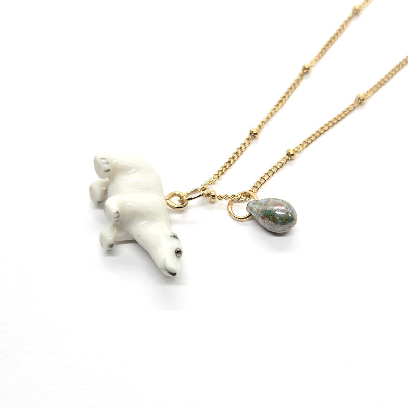 Tundra Protector Czech Glass Teardrop Charm