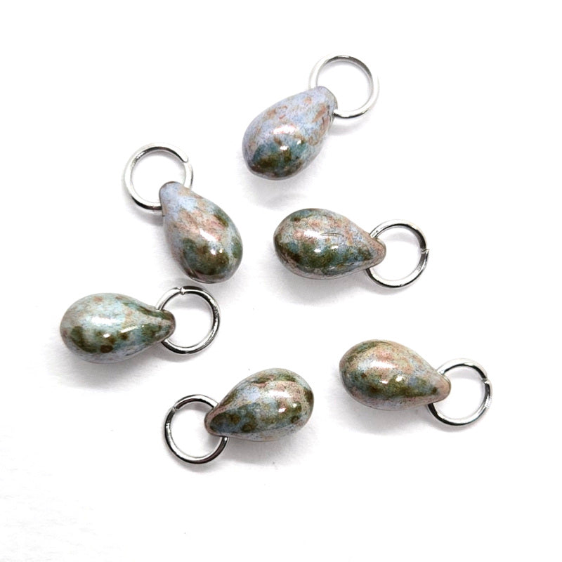 Tundra Protector Czech Glass Teardrop Charm