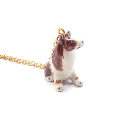 Border Collie Dog Necklace Set