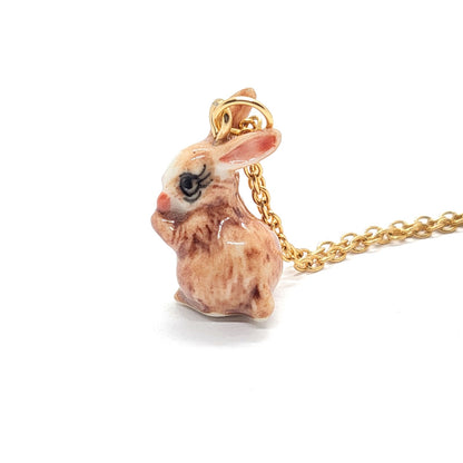 Carrot-loving Rabbit Necklace