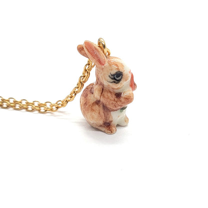 Carrot-loving Rabbit Necklace