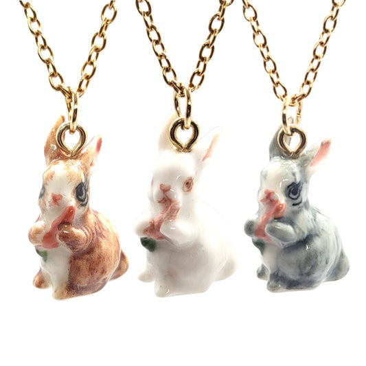 Carrot-loving Rabbit Necklace