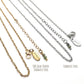 Stainless steel and gold-plated necklace chains