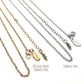 Glazed Fauna stainless steel and gold-plated stainless steel necklace chains