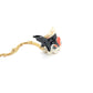 Tiny Black Tail Fin Goldfish Necklace