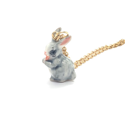 Carrot-loving Rabbit Necklace