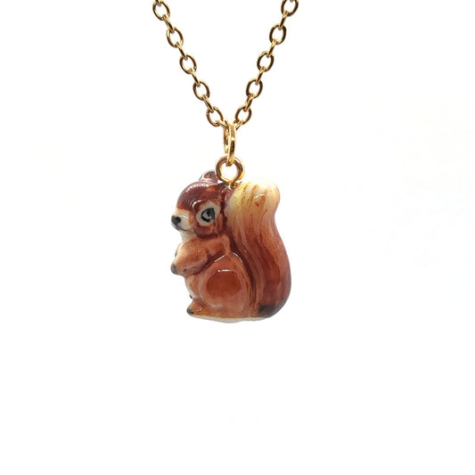 Red Squirrel Necklace