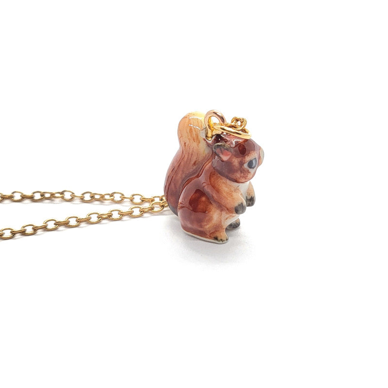 Red Squirrel Necklace