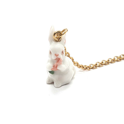 Carrot-loving Rabbit Necklace