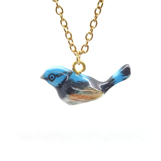 Fairy-Wren Bird Necklace