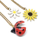 Springtime Set: Ladybug, Daisy Flower and Sunflower Necklace Set