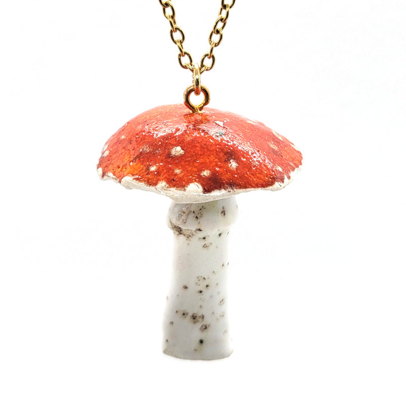 Fly Agaric Mushroom Necklace