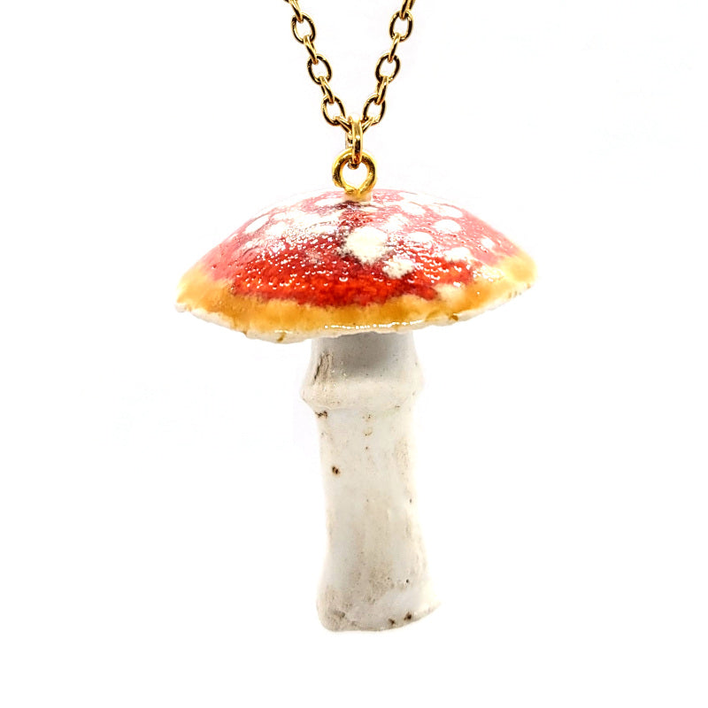 Fly Agaric Mushroom Necklace