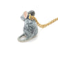 Grey Mouse Necklace