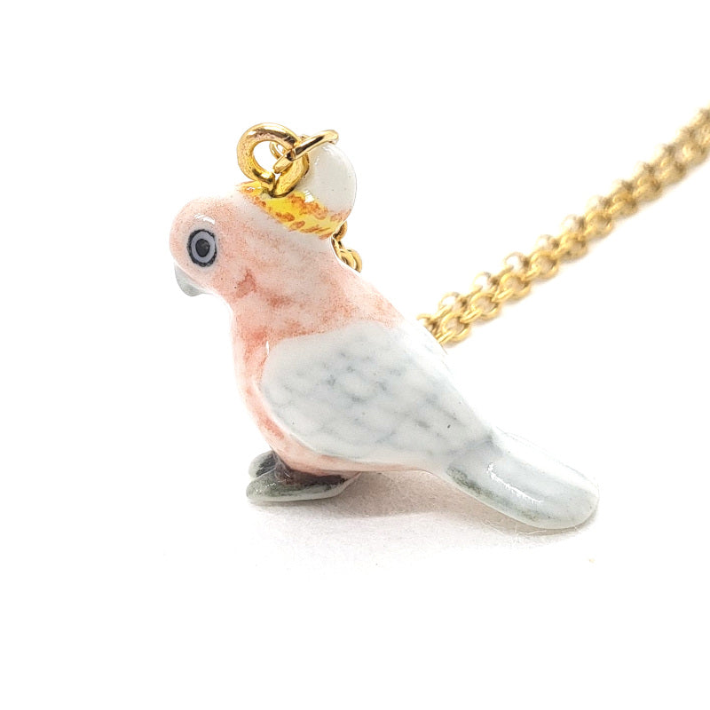 Pink Cockatoo Necklace